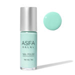 Buy Asfa Halal Hi Shine Nail Polish Green Flurry 023 (7 ml) - Purplle