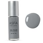 Buy Asfa Halal Hi Shine Nail Polish Grey mellow 026 (7 ml) - Purplle