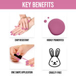 Buy NY Bae Blossomin' Nail Lacquer - Plumin' 2 (6 ml) | Plum Purple | Glossy Finish | Rich Pigment | High Shine | Chip Resistant | Long lasting | Streak-free Application | Cruelty Free - Purplle