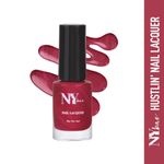 Buy NY Bae Hustlin' Nail Lacquer - Her Grace 6 (6 ml) | Red | Glossy Finish | Glossy Finish | Highly Pigmented | Rich Shine | Chip Resistant | Long lasting | Quick Drying | Streak-free Application | Cruelty Free - Purplle