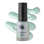 Buy NY Bae Hustlin' Nail Lacquer - Sippin' Coffee 7 (6 ml) | Blue | Glossy Finish | Glossy Finish | Highly Pigmented | Rich Shine | Chip Resistant | Long lasting | Quick Drying | Streak-free Application | Cruelty Free - Purplle
