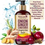 Buy WishCare Onion Ginger Conditioner - Strength & Shine Booster - No Parabens, Sulphates & Silicones - (300 ml) - Purplle