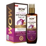 Buy WOW Skin Science Onion & Collagen Anti-Hairfall Hair Oil | Nourishes Scalp & Stimulates Roots | Reduces Hairfall | Reduces Breakage | Repairs Damaged Hair | Minimizes Split Ends | Boosts Hair Thickness- 100 ml - Purplle