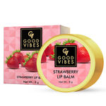 Buy Good Vibes Strawberry Lip Balm | Moisturizing, Nourishing | No Animal Testing (8 g) - Purplle