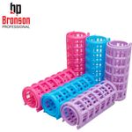 Buy Bronson Professional Roller Curlers Clips For Women, 25mm 10 Pc Set ( Multi-Color) - Purplle