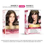 Buy L'Oreal Paris Excellence Creme Hair Color, 3 Dark Brown/Natural Darkest Brown, 72ml+100g - Purplle