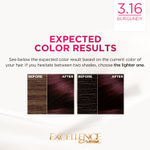 Buy L'Oreal Paris Excellence Creme Hair Color, 3.16 Burgundy, 72ml+100g - Purplle