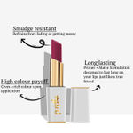 Buy Purplle Shades Of Love Primer Plus Matte Lipstick - Wish come true 3 | Highly Pigmented | Long Lasting | Easy Application | Water Resistant | Transferproof | Smudgeproof (3.5 g) - Purplle