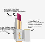 Buy Purplle Shades Of Love Primer Plus Matte Lipstick - Wine Date 7 | Highly Pigmented | Long Lasting | Easy Application | Water Resistant | Transferproof | Smudgeproof (3.5 g) - Purplle