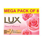 Buy LUX Rose & Vitamin E Soap (150 g) (Pack of 8) - Purplle