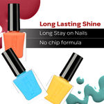 Buy Faces Canada Hi Shine Nail Enamel - Sunset Orange 234 (9 ml) - Purplle