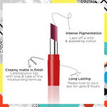 Buy Stay Quirky Lipstick Creamy Matte With BadAss Upgrade|Long Lasting| 8hrs Stay| Highly Pigmented|Paraben Free - Berry - Saucy Temptations 76 (3.5 g) - Purplle
