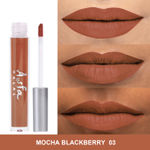 Buy Asfa Halal Matte Liquid Lipstick, Mocha Blackberry 03 (3 ml) - Purplle