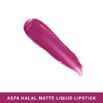 Buy Asfa Halal Matte Liquid Lipstick, Sparkling Purple 08 (3 ml) - Purplle