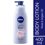 Buy NIVEA Body Lotion Oil in Lotion Rose & Argan Oil For Dry Skin 400ml - Purplle