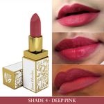 Buy Just Herbs Herb Enriched Ayurvedic Lipstick (Deep Pink, Shade no. 4) - Purplle