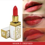 Buy Just Herbs Herb Enriched Ayurvedic Lipstick (Deep Red, Shade no. 5) - Purplle