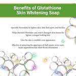 Buy LA Organo Glutathione Skin Whitening Soap with Tea Tree Oil, Kojic Acid + Glutathione Rose Soap for Skin Whitening with Aloe Vera for Skin Lightening and Brightening (Pack of 2) - Purplle