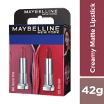 Buy Maybelline New York Creamy Matte Pack of 2 - Touch of Spice & Rich Ruby - Purplle