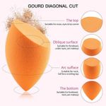 Buy AY Cut Shape Make up Sponge Puff (Colour may Vary) - Pack of 1 Piece - Purplle