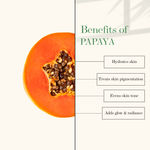 Buy Good Vibes Papaya Glow Face Mask | Brightening, Lightens Scars | With Basil | No Parabens, No Sulphates, No Mineral Oil, No Animal Testing (100 g) - Purplle