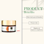 Buy Good Vibes Papaya Glow Face Mask | Brightening, Lightens Scars | With Basil | No Parabens, No Sulphates, No Mineral Oil, No Animal Testing (100 g) - Purplle