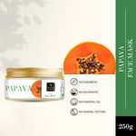 Buy Good Vibes Papaya Glow Face Mask | Brightening, Lightens Scars | With Basil | No Parabens, No Sulphates, No Mineral Oil, No Animal Testing (250 g) - Purplle