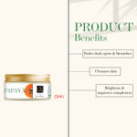 Buy Good Vibes Papaya Glow Face Mask | Brightening, Lightens Scars | With Basil | No Parabens, No Sulphates, No Mineral Oil, No Animal Testing (250 g) - Purplle