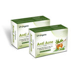 Buy LA Organo Anti Acne Soap For Remove Acne, Blemishes, Scars, Pimples, Dark Spots for All Skin Type(75 g) (Pack of 2) - Purplle