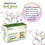 Buy LA Organo Anti Acne Soap For Remove Acne, Blemishes, Scars, Pimples, Dark Spots for All Skin Type(75 g) (Pack of 2) - Purplle