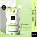 Buy Good Vibes Green Apple Refreshing Shampoo Refill Pack (750 ml) - Purplle