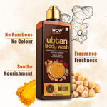 Buy WOW Skin Science Ubtan Body Wash Helps to refresh and rejuvenate body - With Chickpea Flour, Almond, Safron & Turmeric Extract - 250 ml - Purplle
