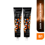 Buy Berina B1 Dark Golden Blonde FITZ hair color cream Pack of 2 - Purplle