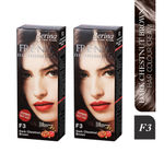 Buy Berina F3 Dark Chestnut Brown FRE-NIA Hair Color Cream 60gm Pack of 2 - Purplle