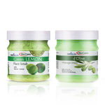 Buy Gemblue Biocare Green Lemon Scrub, (500 ml)+Gemblue Biocare D'Olive Cream, (500 ml) - Purplle