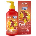 Buy WOW Skin Science Kids 3 in 1 Wash - Shampoo + Conditioner + Body Wash - Red Speedster Flash Edition (300 ml) - Purplle