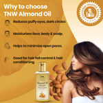 Buy TNW - The Natural Wash Cold Pressed Virgin Almond Oil For Skin and Hair (100 ml) - Purplle