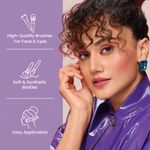 Buy Swiss Beauty Makeup Brushes Set 5 Purple - Purplle