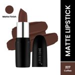 Buy Swiss Beauty Pure Matte Lipstick 227 Coffee (3.8 gm) - Purplle