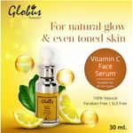 Buy Globus Naturals Vitamin C Face Serum (30 ml)|For Natural Glow & Even Toned Skin100% Natural | Paraben Free | SLS Free | Suitable For All Skin Types - Purplle