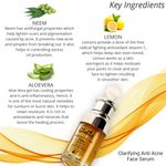 Buy Globus Naturals Clarifying Anti Acne Face Serum | Acne Control | Oil Balancing Formula |100% Natural | Paraben Free | SLS Free | Oily & Sensitive Skin (30 ml) - Purplle