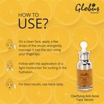 Buy Globus Naturals Clarifying Anti Acne Face Serum | Acne Control | Oil Balancing Formula |100% Natural | Paraben Free | SLS Free | Oily & Sensitive Skin (30 ml) - Purplle