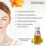 Buy Globus Naturals Clarifying Anti Acne Face Serum | Acne Control | Oil Balancing Formula |100% Natural | Paraben Free | SLS Free | Oily & Sensitive Skin (30 ml) - Purplle