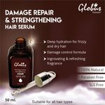Buy Globus Naturals Damage Repair & Strengthening Hair Serum 50 ml | Deep Hydration for Frizzy and Dry Hair | Damage Control Formula | Ingrovating & Refreshing Fragrance - Purplle
