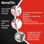 Buy Colgate Slim Soft Charcoal Toothbrush - 4 Pcs (Buy 2 Get 2 Free) - Purplle