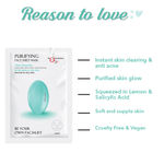 Buy O3+ Facialist Purifying Face Sheet Mask with Salicylic Acid for Acne, Oil & Blemish Control Ideal for Oily & Normal Skin Types (2 Pcs, 30g+30g) - Purplle