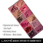 Buy Lakme Absolute Spotlight Eye Shadow Palette, Berry Martini (12 g) - Purplle
