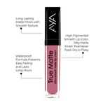 Buy AYA True Matte Liquid Lipstick, Ultra Smooth Matte Lip Cream, 01 Pink, 6ml - Purplle