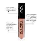 Buy AYA True Matte Liquid Lipstick, Ultra Smooth Matte Lip Cream, 03 Brown Nude, 6ml - Purplle