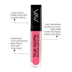 Buy AYA True Matte Liquid Lipstick, Ultra Smooth Matte Lip Cream, 05 Pink, 6ml - Purplle